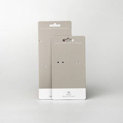 Cartões de encabeçamento de papel elegantes amigáveis de Eco para Grey Socks