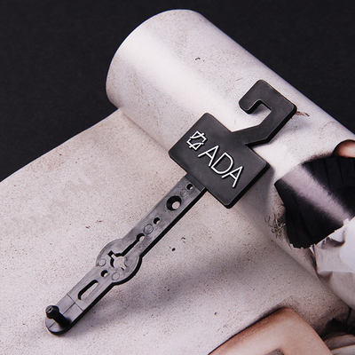 Folha de prata feita sob encomenda que imprime Logo Belt Plastic Hanger 40mmx127mm