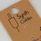 Personalizado imprimindo a etiqueta natural da exposição do gancho do cartão do papel de embalagem para cabos