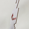 Etiqueta feita sob encomenda da exposição do gancho do cartão do papel de impressão do logotipo para o lenço de seda dos laços