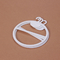 logotipo personalizado do lenço do preto dos bens de 17*13cm ganchos plásticos ovais