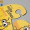 Os ganchos amigáveis do cartão de Eco personalizaram o gancho amarelo bonito da sapata das crianças